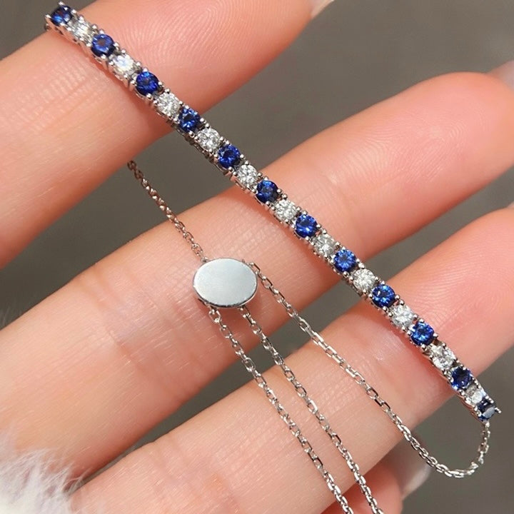 Natural Ruby / Sapphire with Natural Diamond Rings / Bracelets in 18K Gold