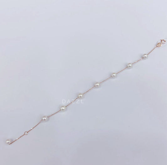 Freshwater Pearl Bracelet in 18K Gold