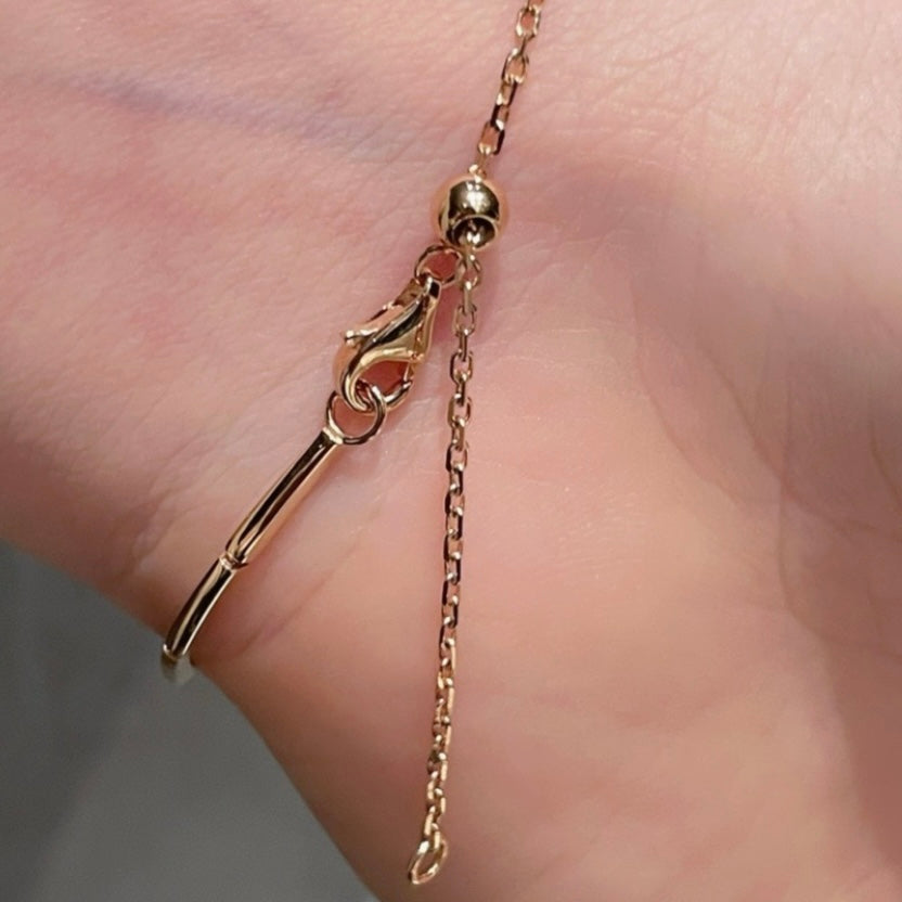 0.55ct Natural Diamond Honeycomb Bracelet in 18K Gold