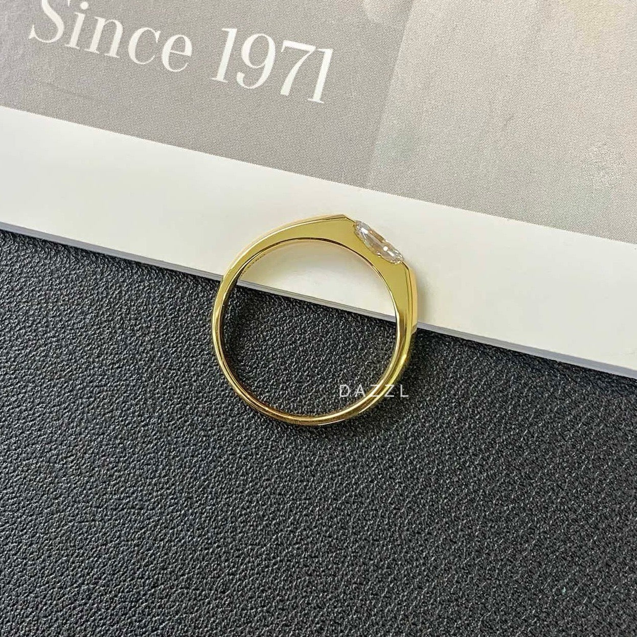 0.50ct Marquise Cut Lab-Grown Diamond Ring in 18K Gold