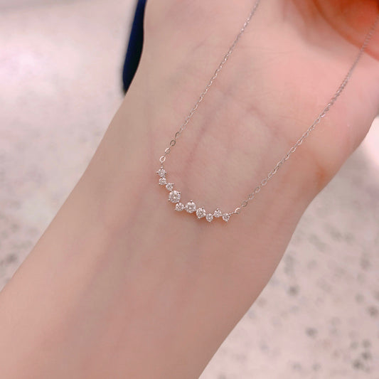 0.23ct Natural Diamonds Starry Necklace in 18K Gold