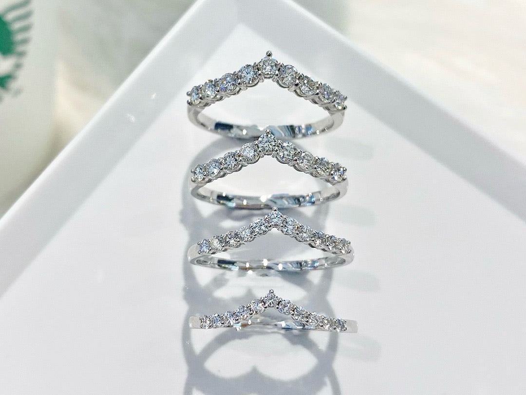 Natural Diamond Eternity Ring with 18K Gold
