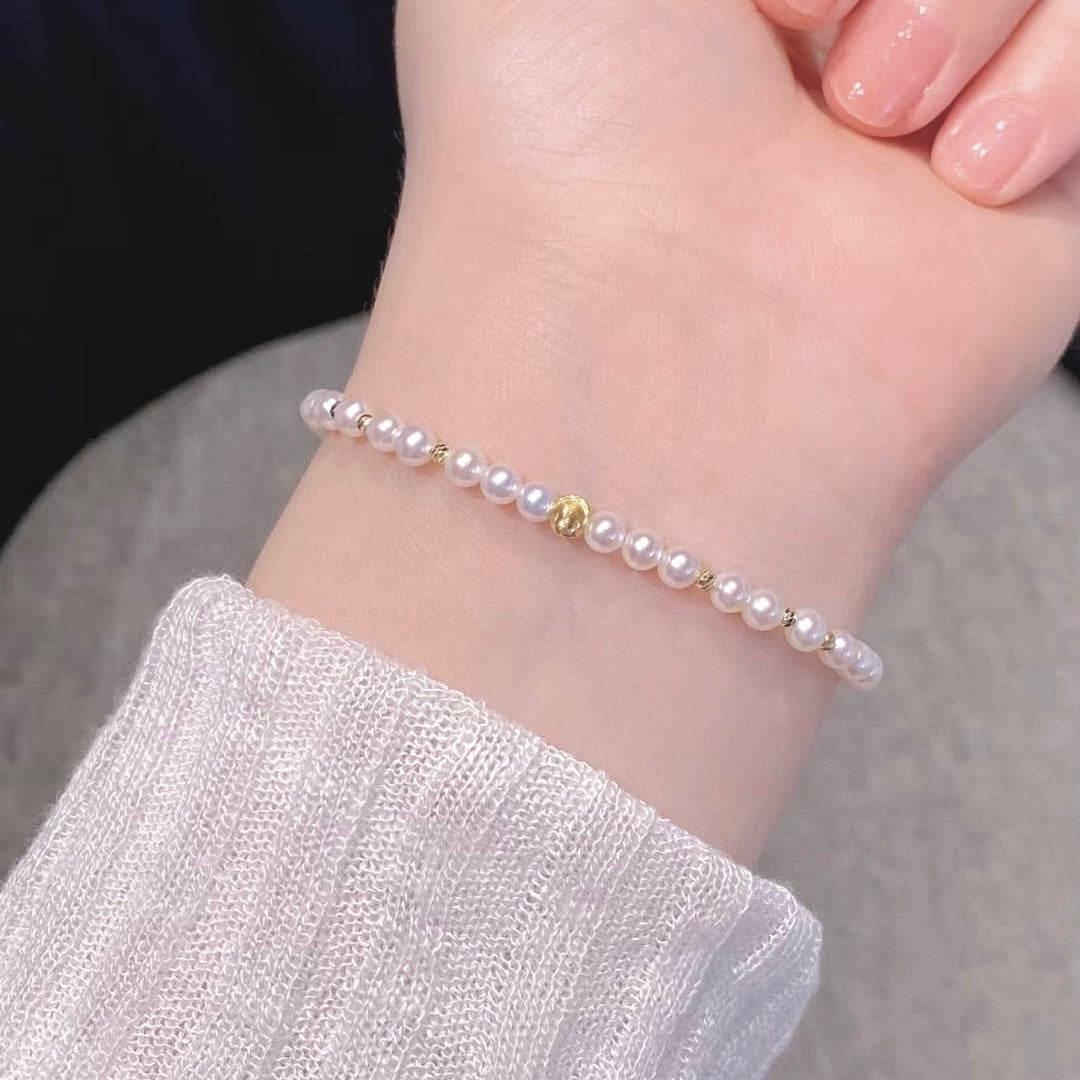 18K Gold Freshwater Pearl Bracelets