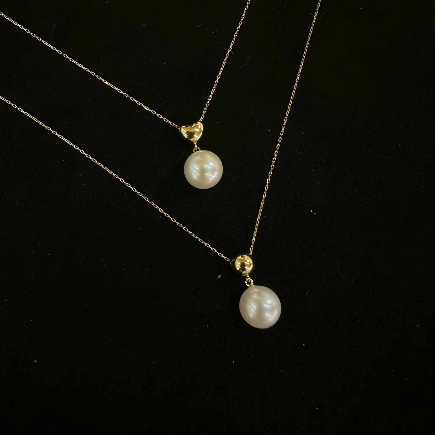 Akoya Seawater Pearl Necklace in 18K Gold