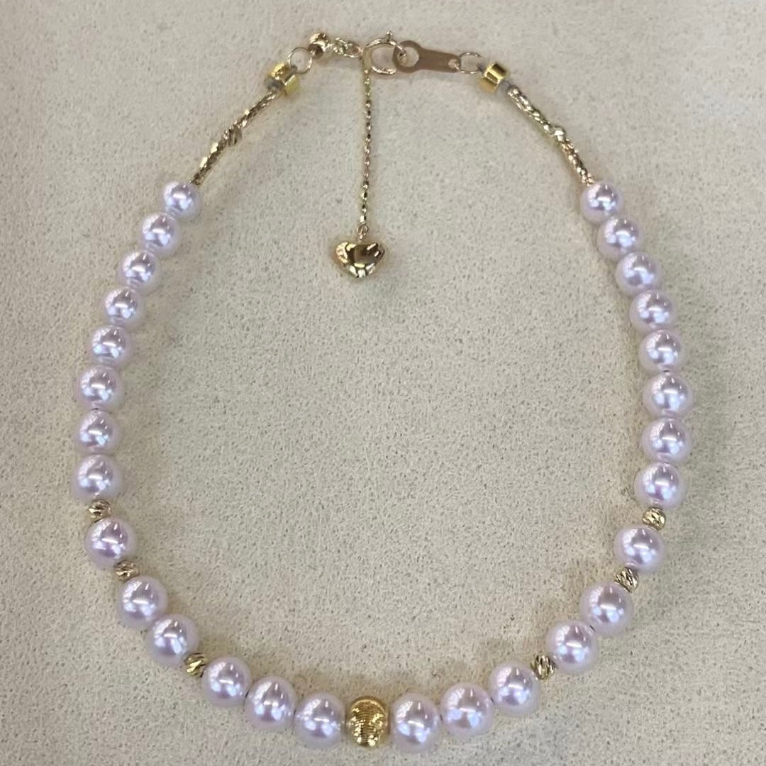 18K Gold Freshwater Pearl Bracelets