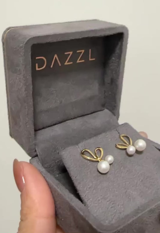 18K Gold Freshwater Pearl Earrings