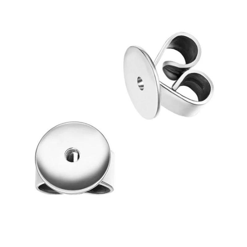 18K金高質培育鑽石耳釘 配18K金耳托