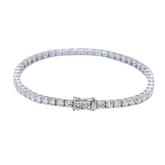 高質培育鑽石網球手鏈