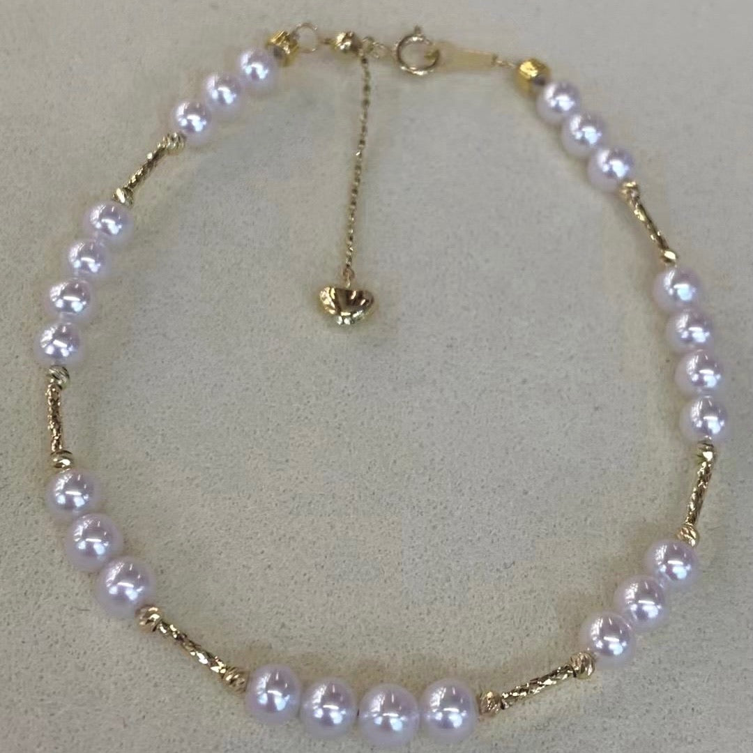 18K Gold Freshwater Pearl Bracelets