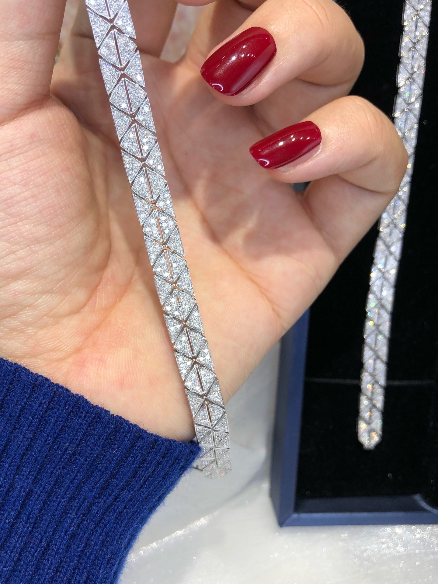 17cm 2.28ct Natural Diamond Bracelet