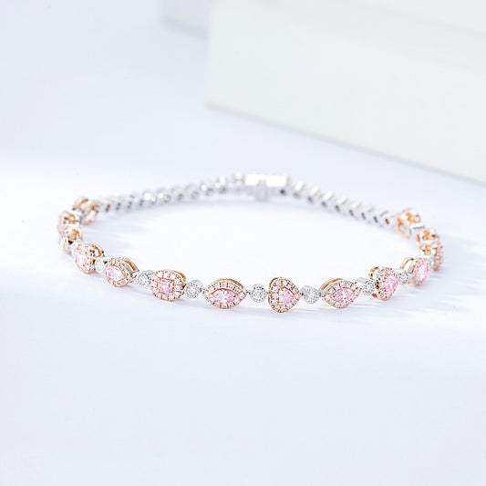 Barbie Pink Natural Diamond Bracelet